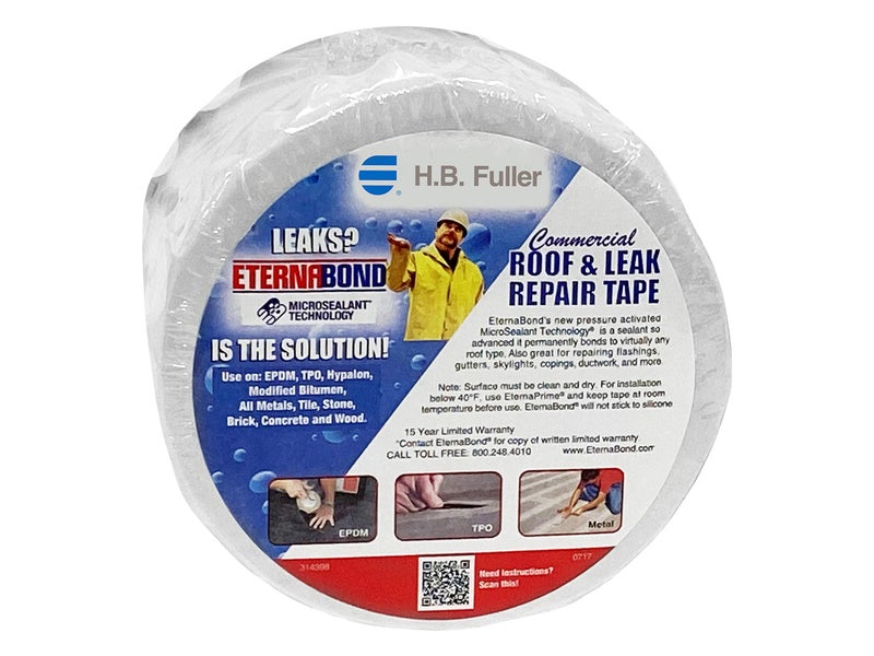 EternaBond AlumiBond 4" x50' MicroSealant Tape with 4mil Aluminum Backer | 21 mil Total Thickness | EB-AB040-50R - One-Step Durable, Waterproof and Airtight Repair - Image 2